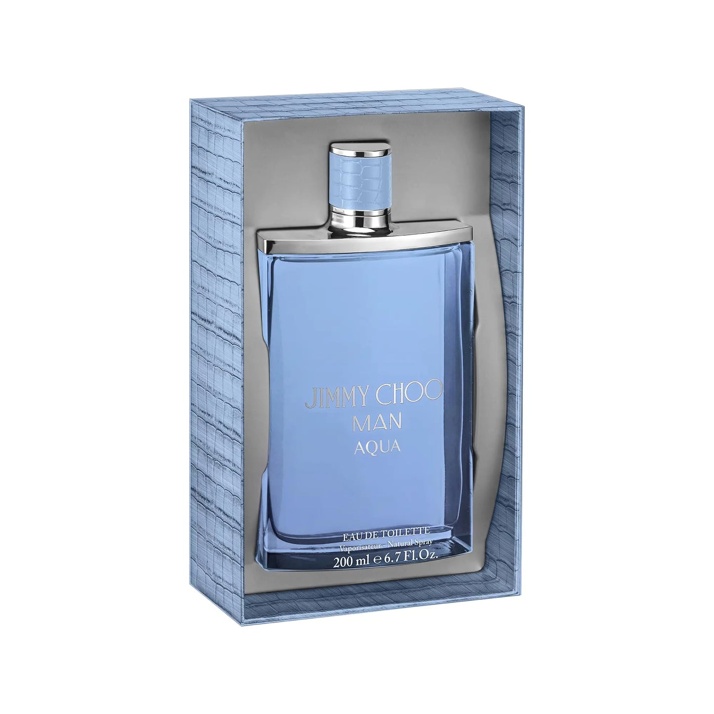 JIMMY CHOO Man Aqua Jumbo Eau de Toilette Spray - Long Lasting Fragrance with notes of Grapefruit Geranium & Salty Moss - Sweet & Woody - 6.7 fl. oz.