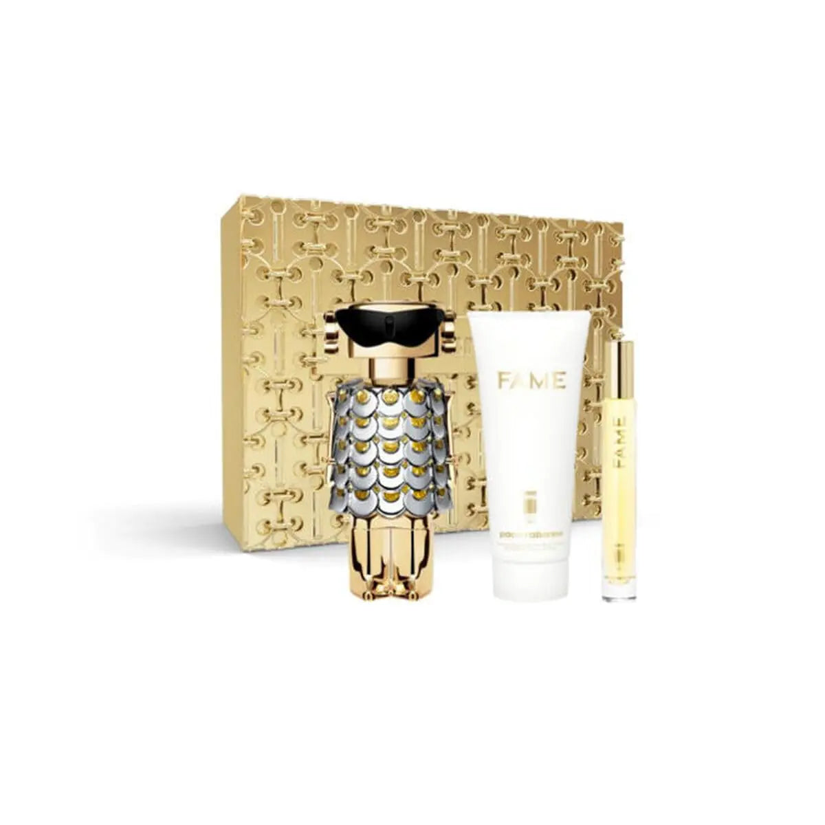 Paco Rabanne Fame for Women - 3 Pc Gift Set 2.7 oz EDP Spray 0.34oz EDP Spray 3.4oz Body Lotion