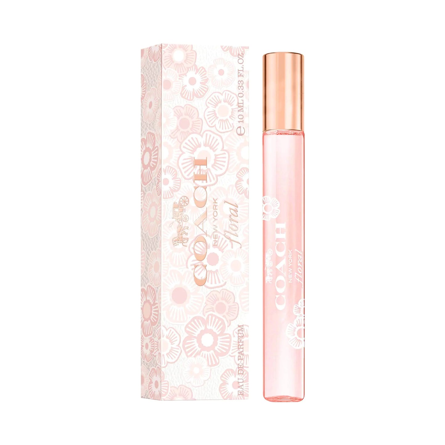 Coach Floral Eau de Parfum Purse Spray - Long Lasting Fragrance with notes of Pineapple Sorbet Peony & Crystal Musks - Floral & Fruity - 0.33 fl. oz.