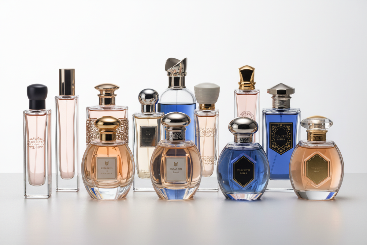 Bottles of Colonge and perfume